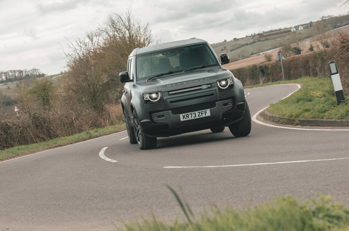 Land Rover Defender 130 hard cornering Land Rover Defender 130 hard cornering