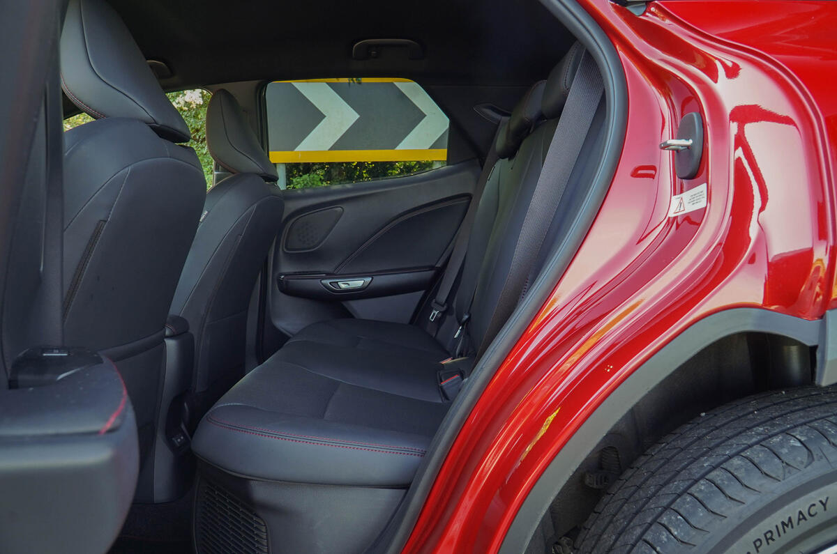 Lexus LBX rear seats 2 Lexus LBX rear seats 2