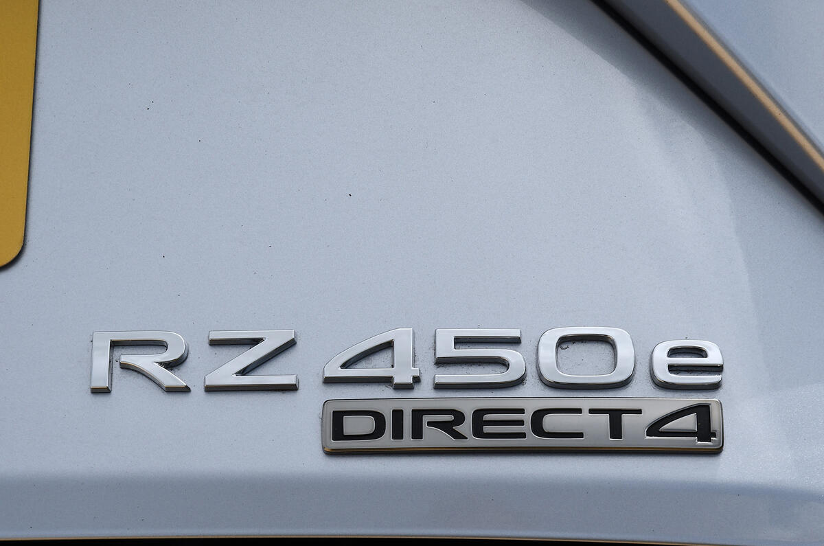 Lexus RZ model badge Lexus RZ model badge