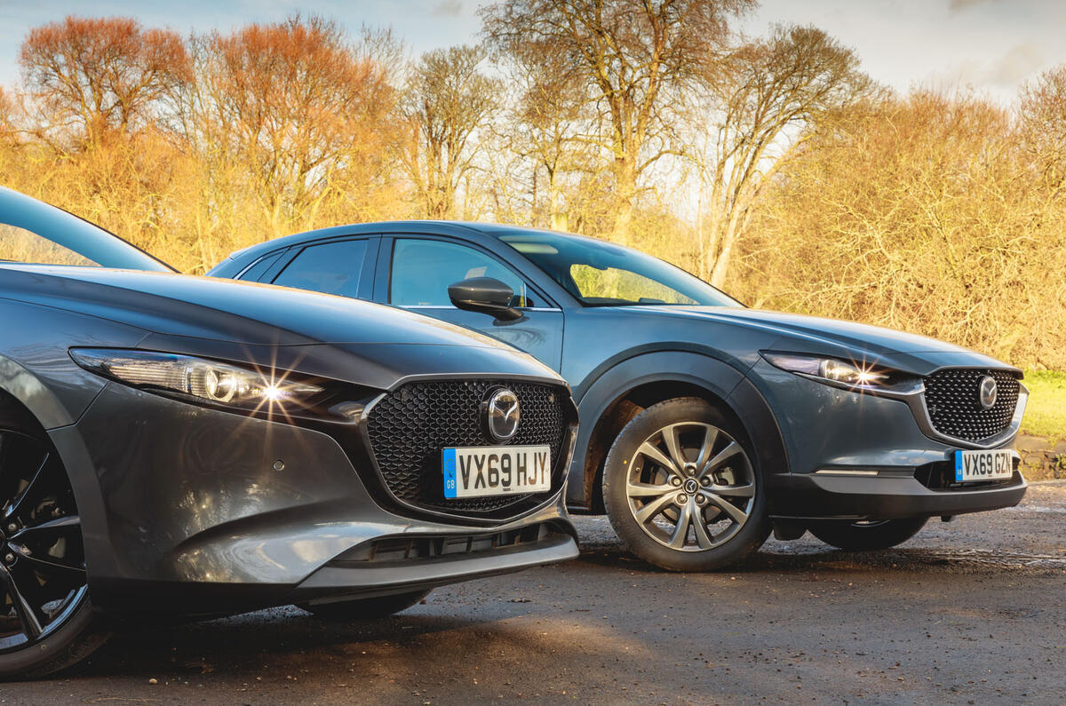 Mazda 3 2019 long term review - 3 meets CX-30 - nose Mazda 3 2019 long term review - 3 meets CX-30 - nose