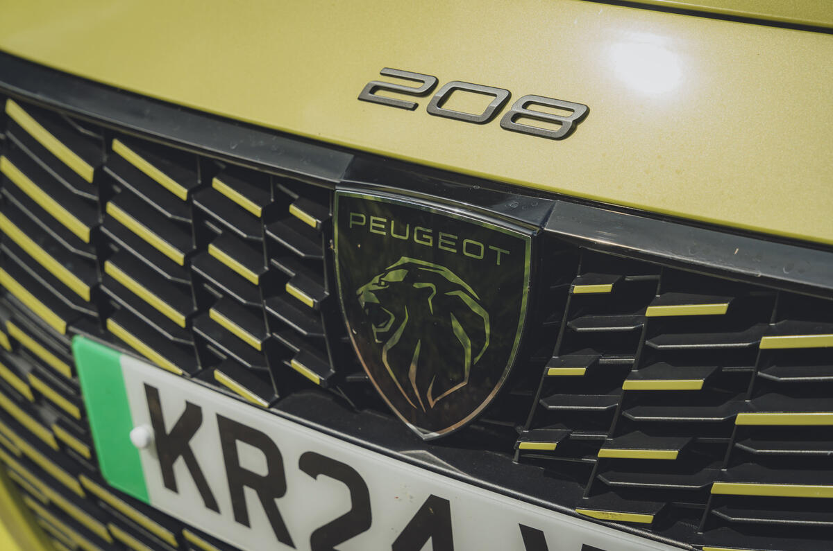 Pegueot e 208 front grille Pegueot e 208 front grille