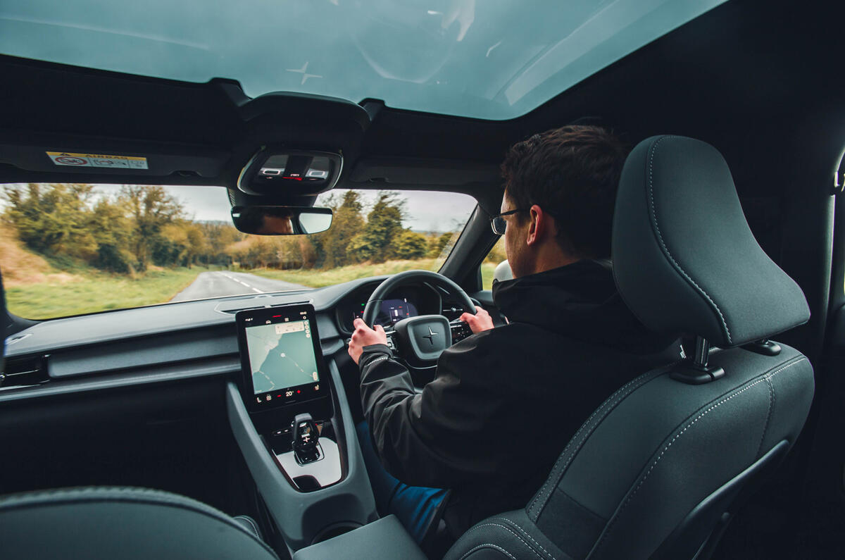Polestar 2 driving shot Polestar 2 driving shot