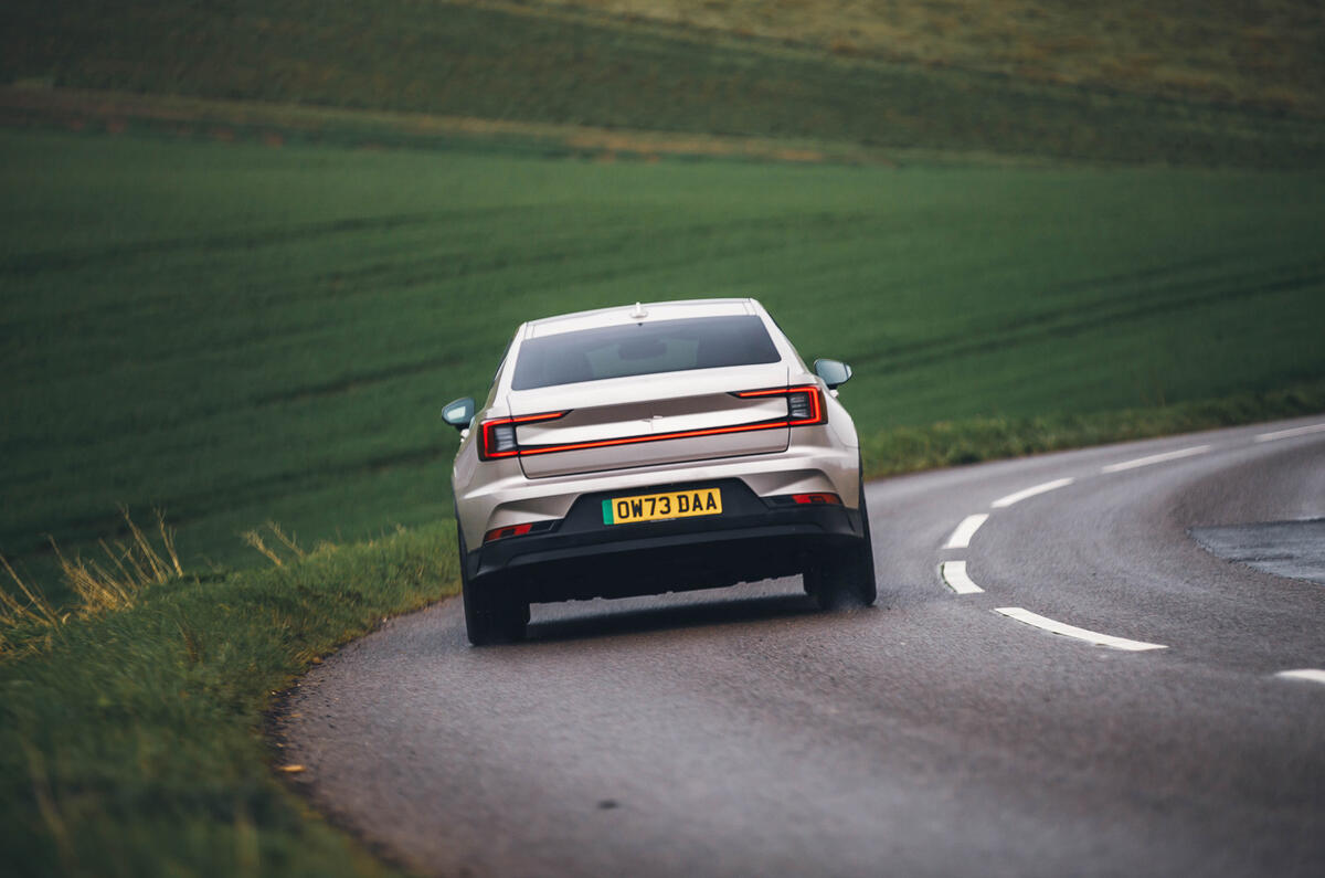 Polestar 2 rear cornering Polestar 2 rear cornering