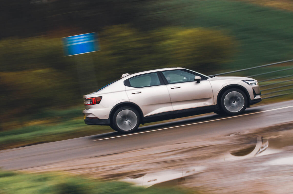 Polestar 2 side Polestar 2 side