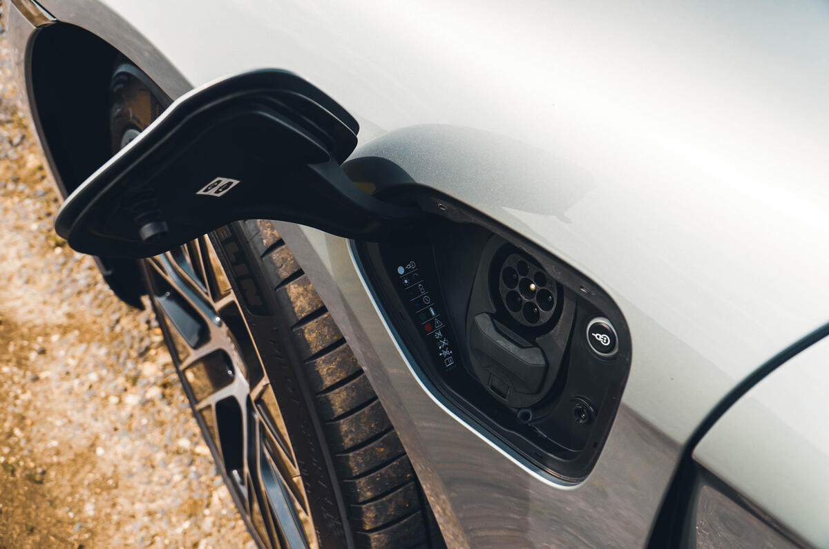 Porsche Taycan charging flap