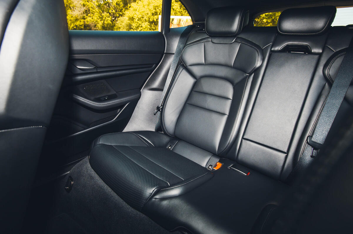 Porsche Taycan rear seats