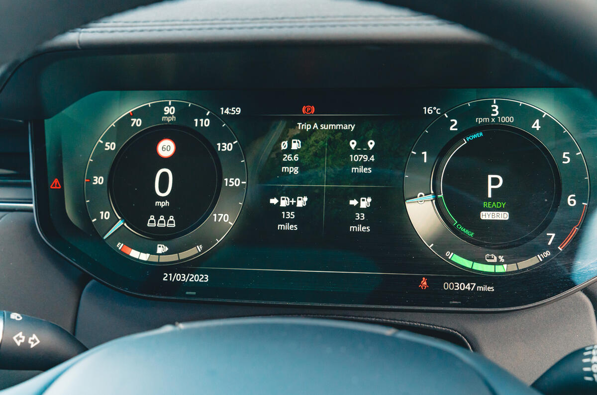 Range Rover dials Range Rover dials