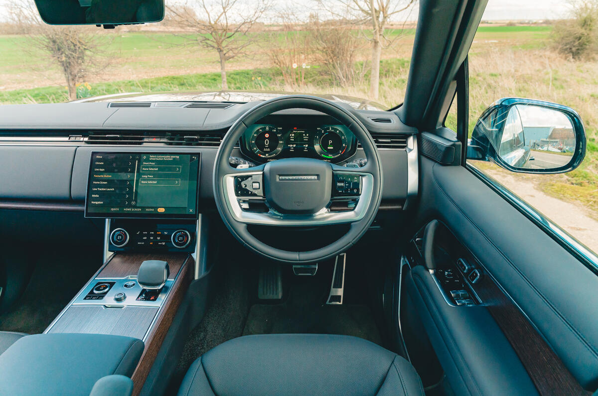Range Rover driver view Range Rover driver view