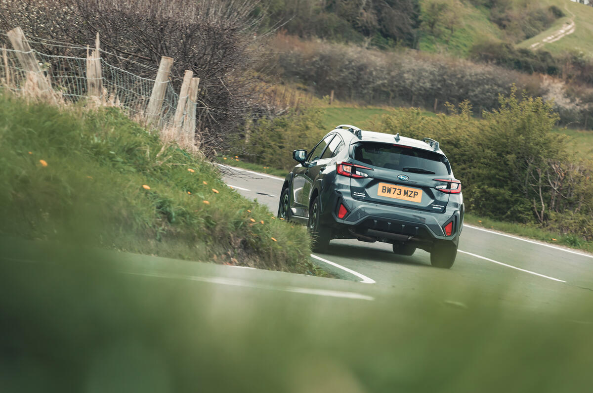 Subaru Crosstrek rear cornering Subaru Crosstrek rear cornering