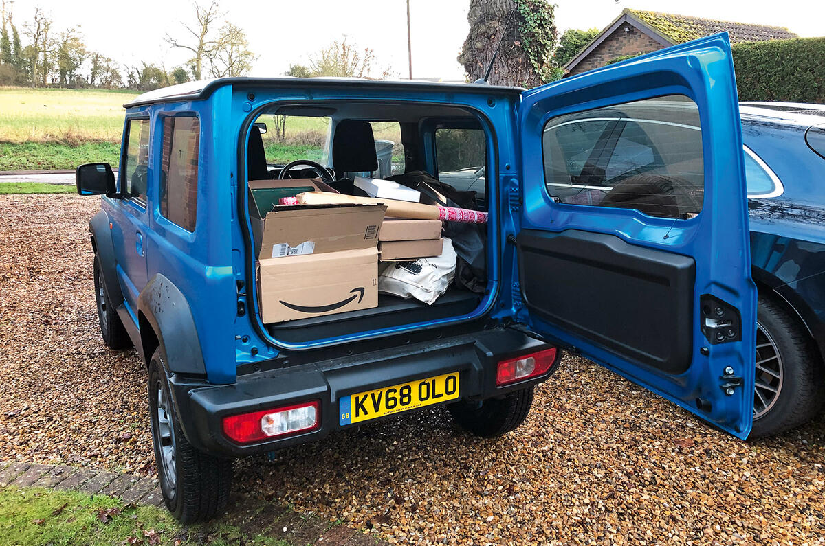 Suzuki Jimny 2019 long-term review - boot filled Suzuki Jimny 2019 long-term review - boot filled