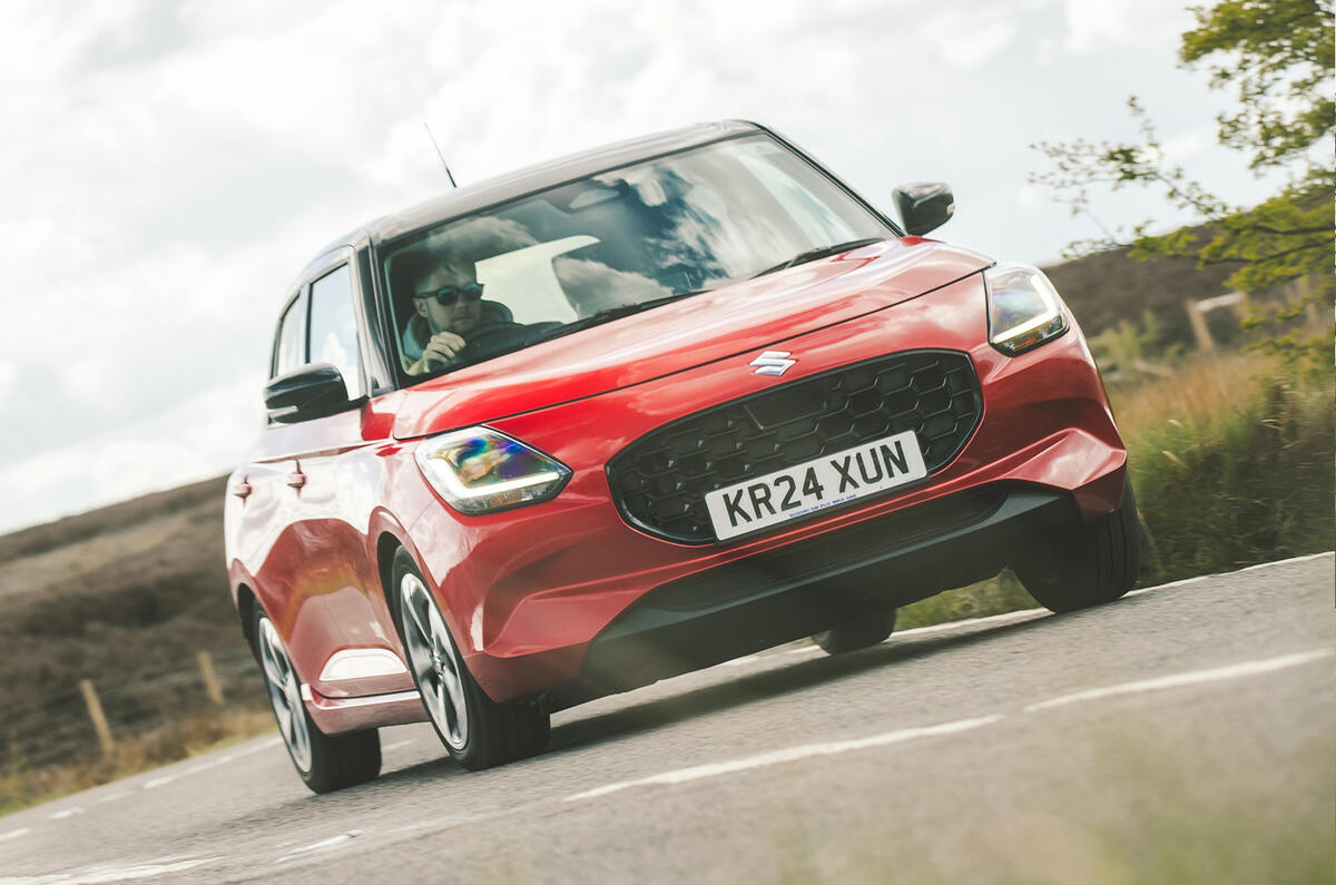 Suzuki Swift front cornering