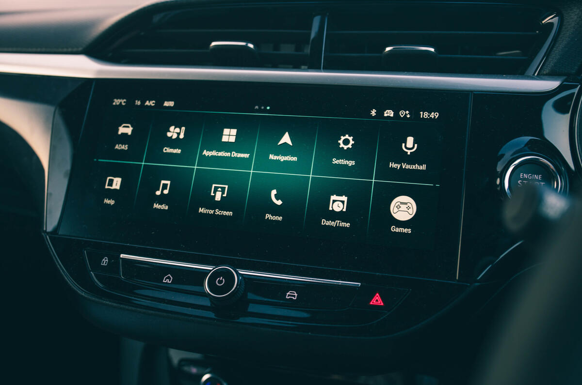 Vauxhall Corsa infotainment Vauxhall Corsa infotainment