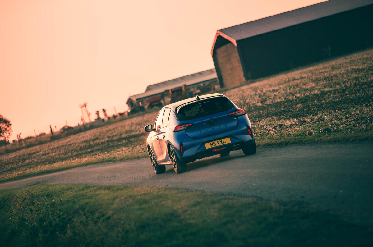 Vauxhall Corsa rear driving Vauxhall Corsa rear driving