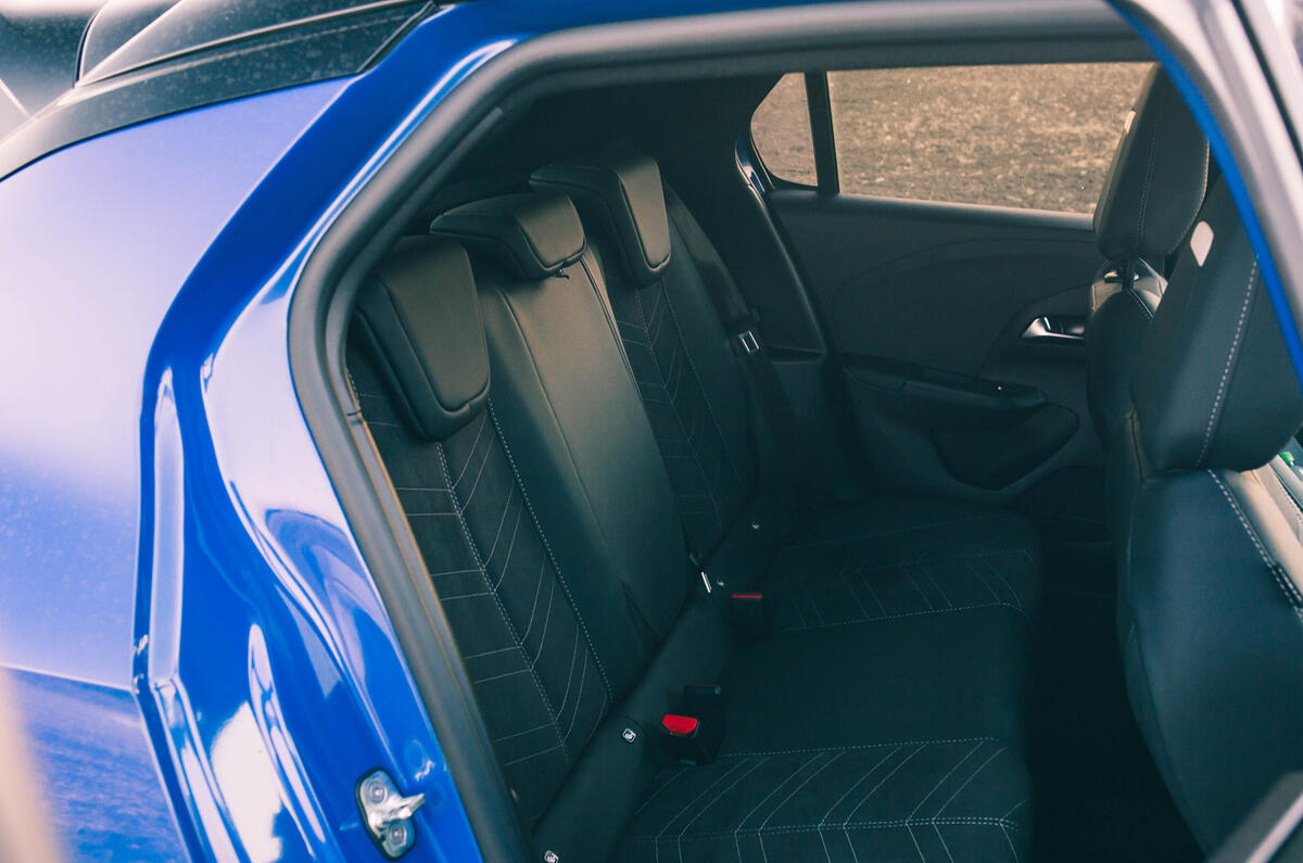 Vauxhall Corsa rear seats Vauxhall Corsa rear seats