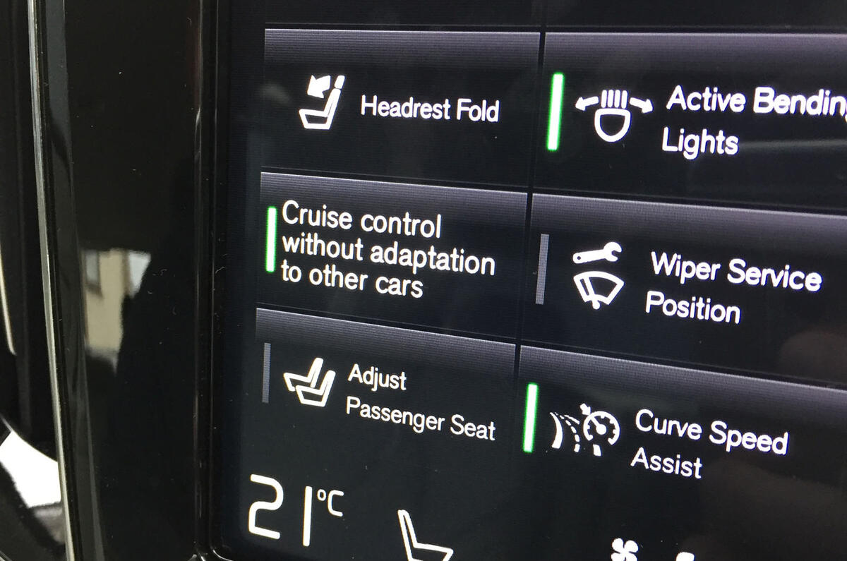 Volvo S60 T5 2020 long-term review - cruise control settings Volvo S60 T5 2020 long-term review - cruise control settings