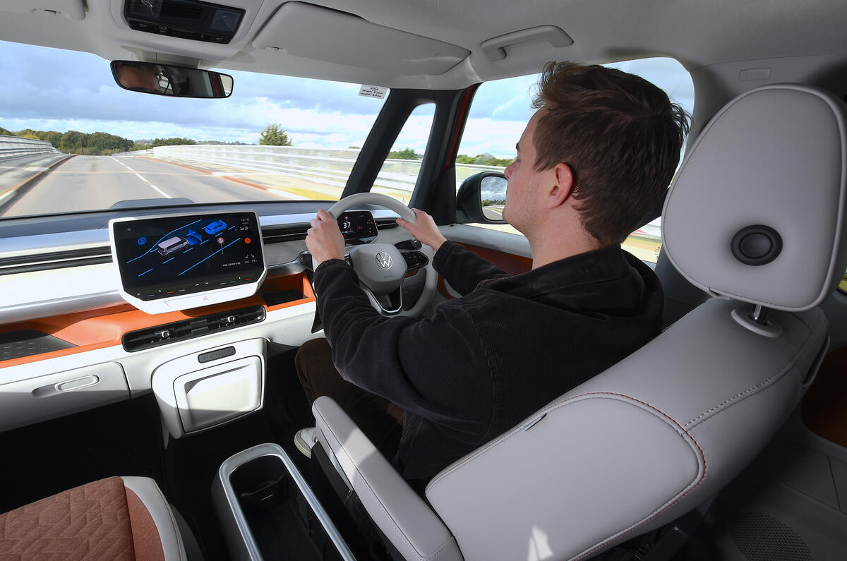 VW ID Buzz driving VW ID Buzz driving