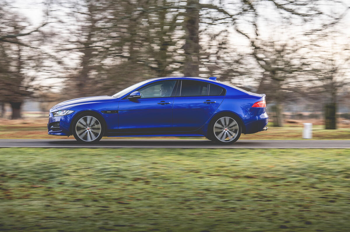 Jaguar XE 2019 long-term review - on the road side