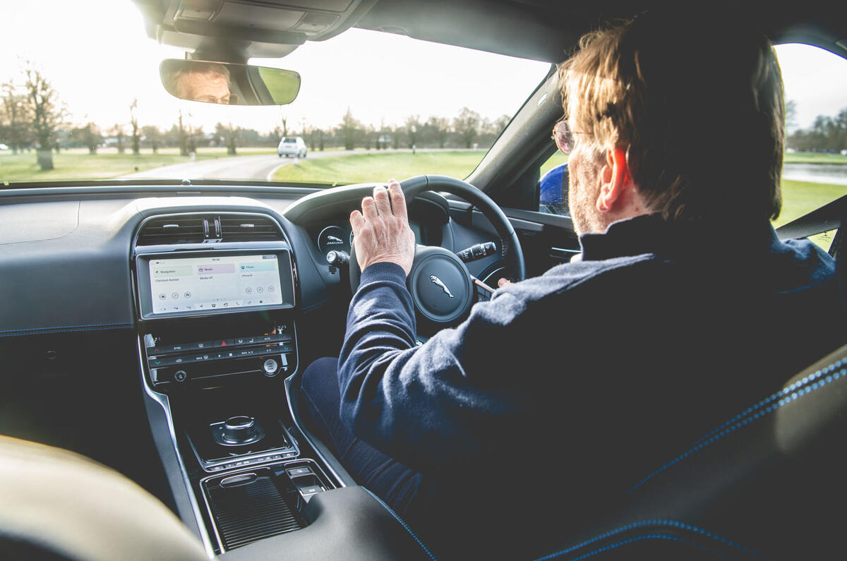 Jaguar XE 2019 long-term review - Steve Cropley driving