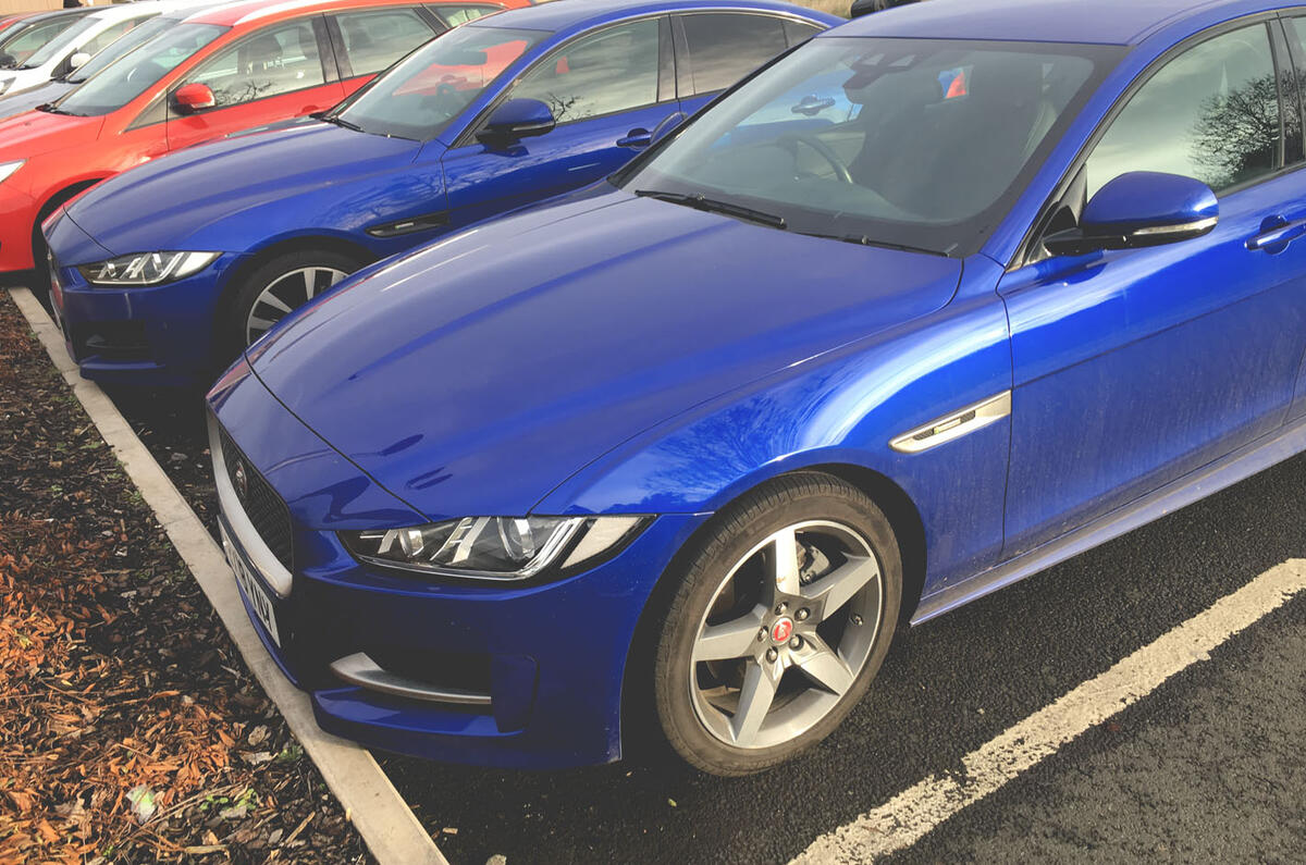 Jaguar XE 2019 long-term review - car park