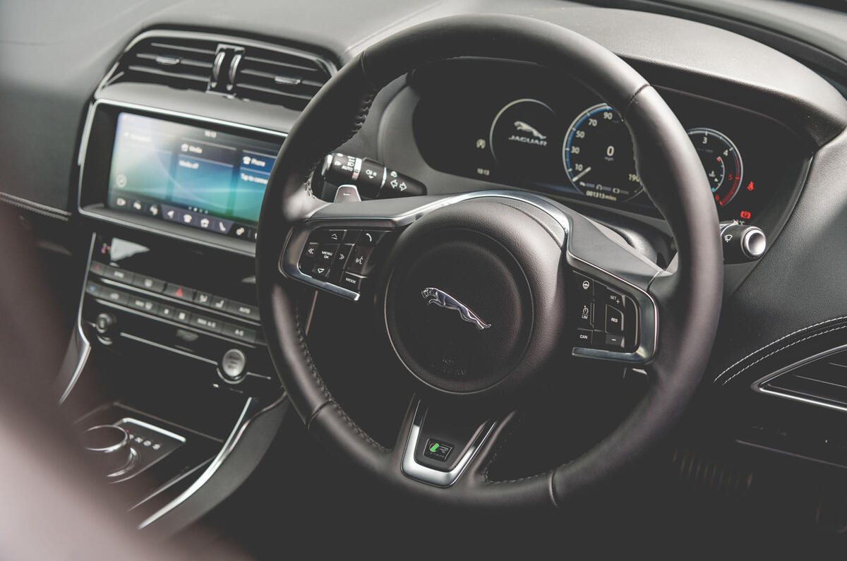 Jaguar XE 2019 long-term review - steering wheel