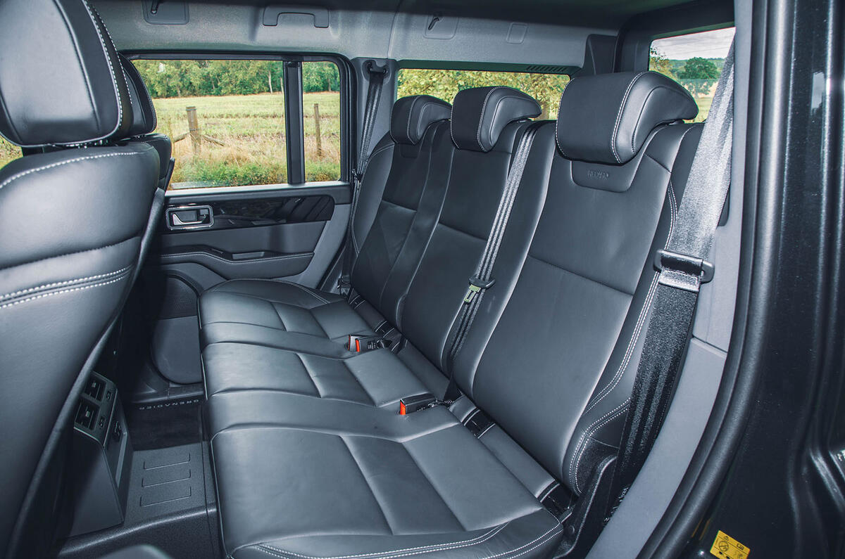 ineos grenadier review 2023 19 rear seats