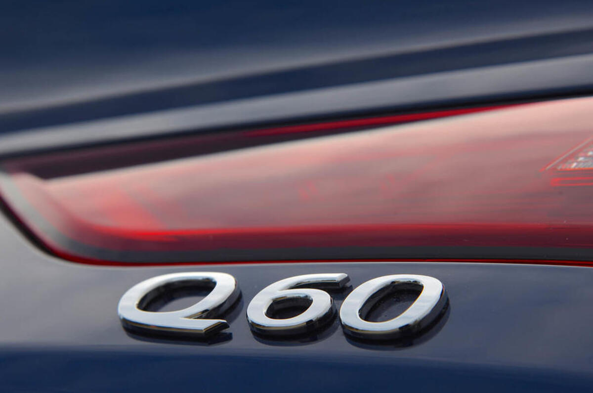 Infiniti Q60 badging