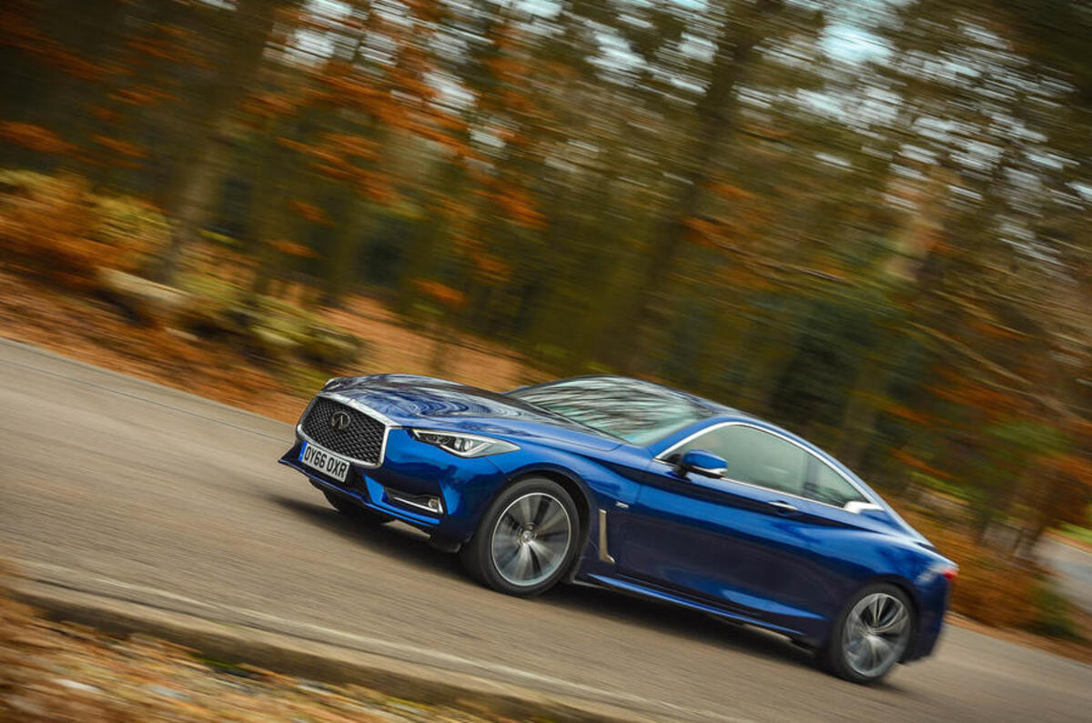 Infiniti Q60 cornering