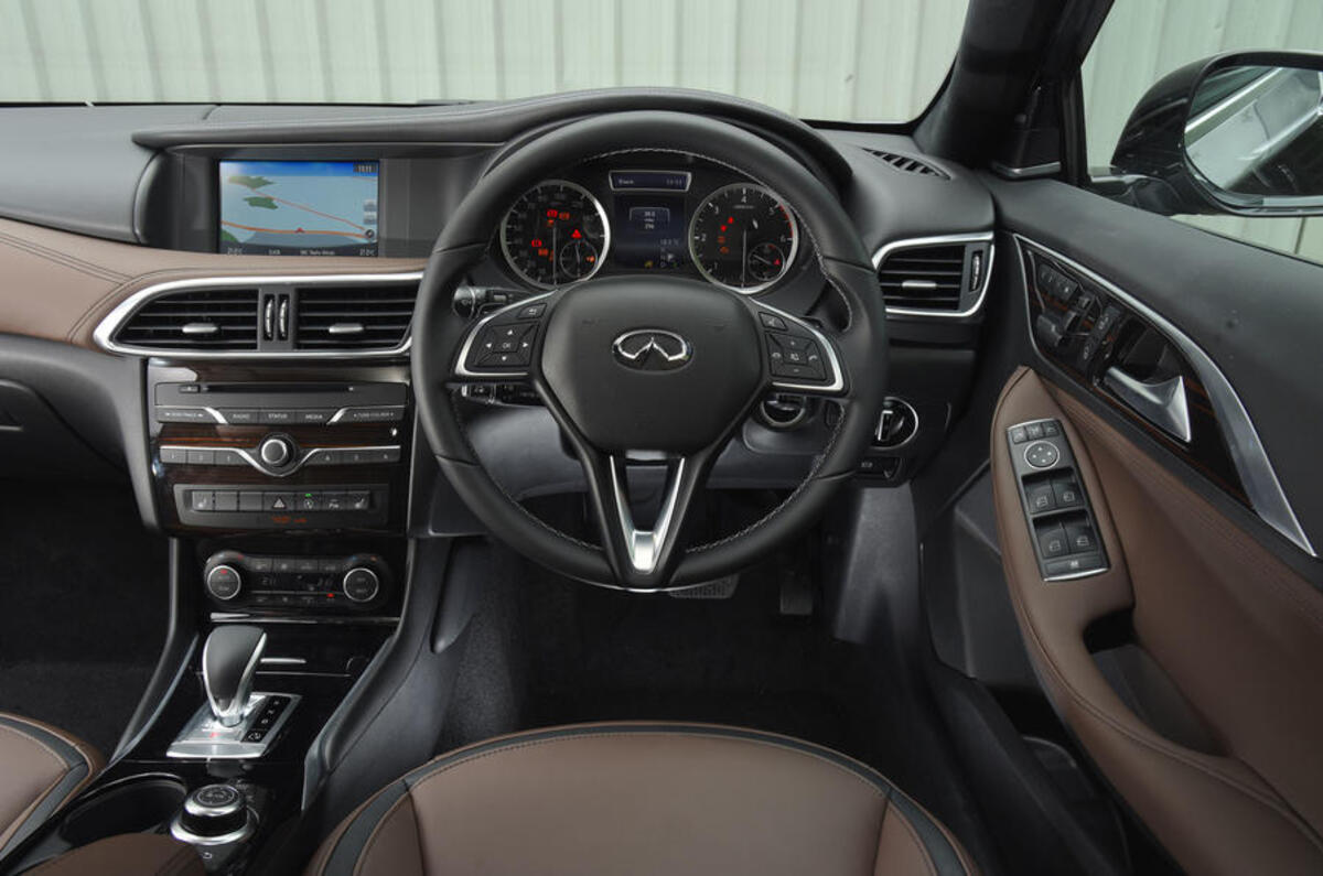 Infiniti QX30 dashboard