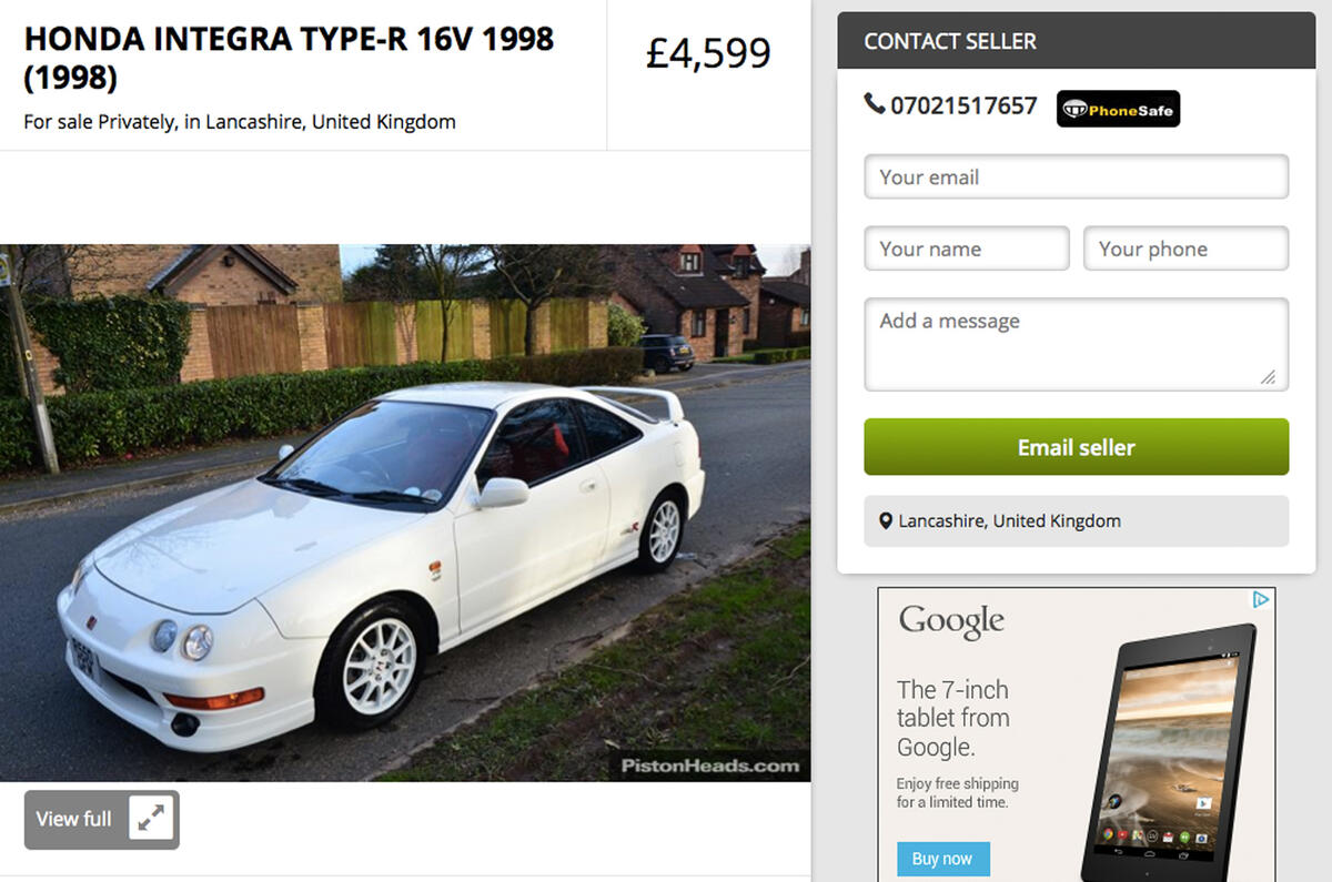 no title To buy or not to buy? 1998 Honda Integra for £4599
