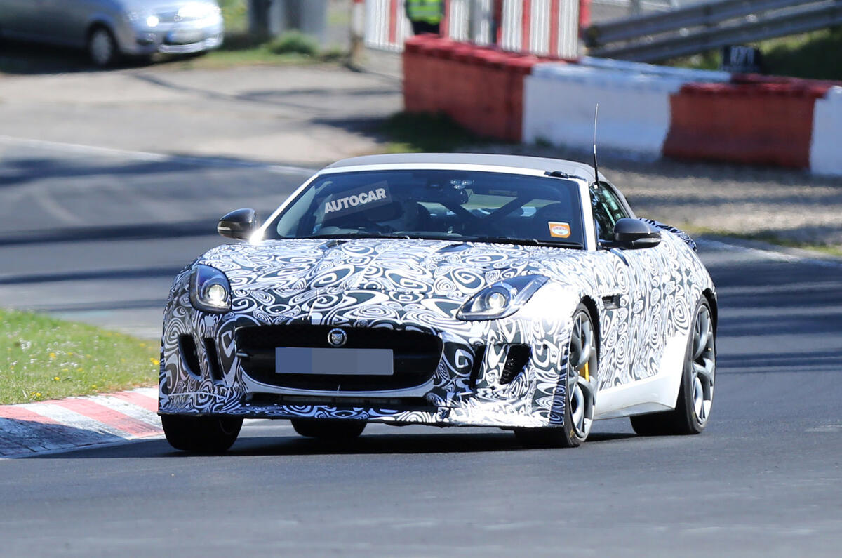 Jaguar F-type R prototype to get 542bhp V8