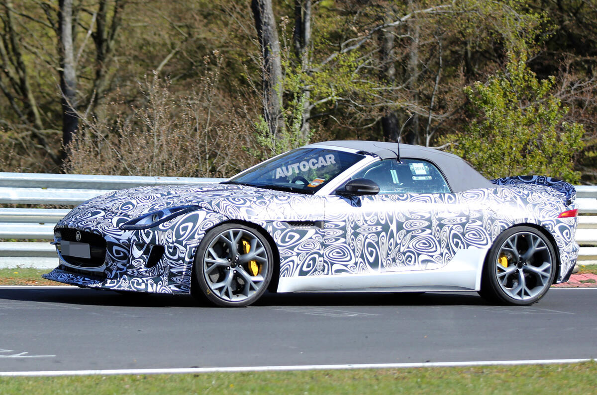 Jaguar F-type R prototype to get 542bhp V8