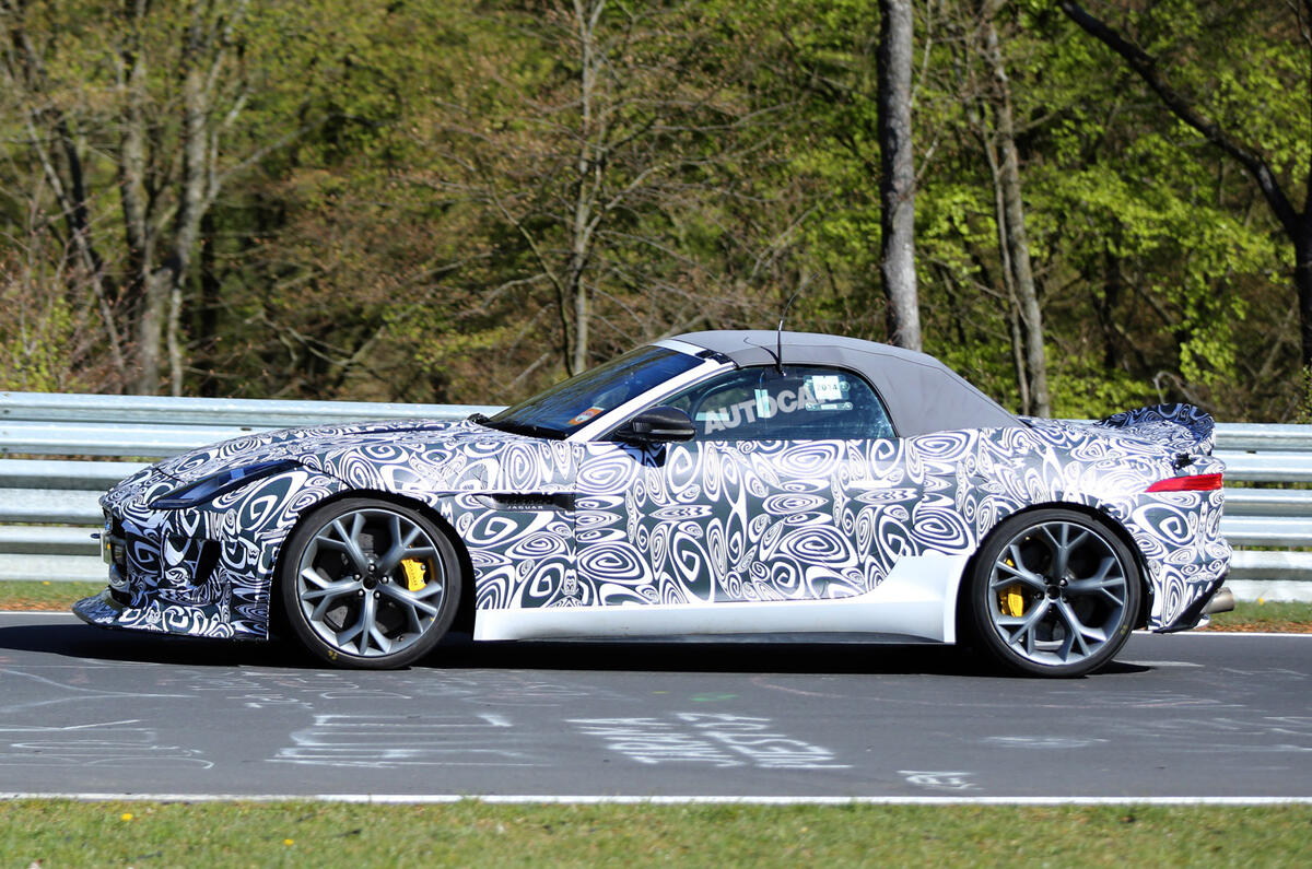 Jaguar F-type R prototype to get 542bhp V8