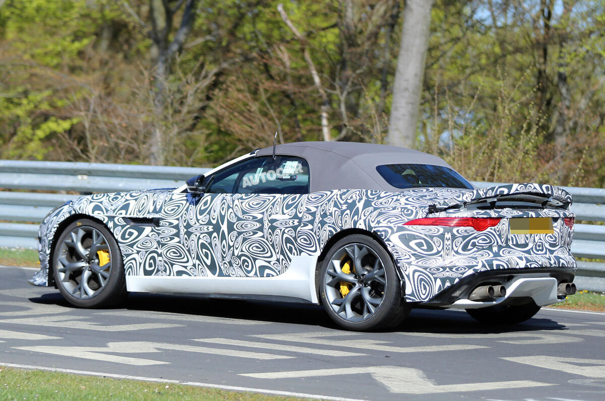 Jaguar F-type R prototype to get 542bhp V8