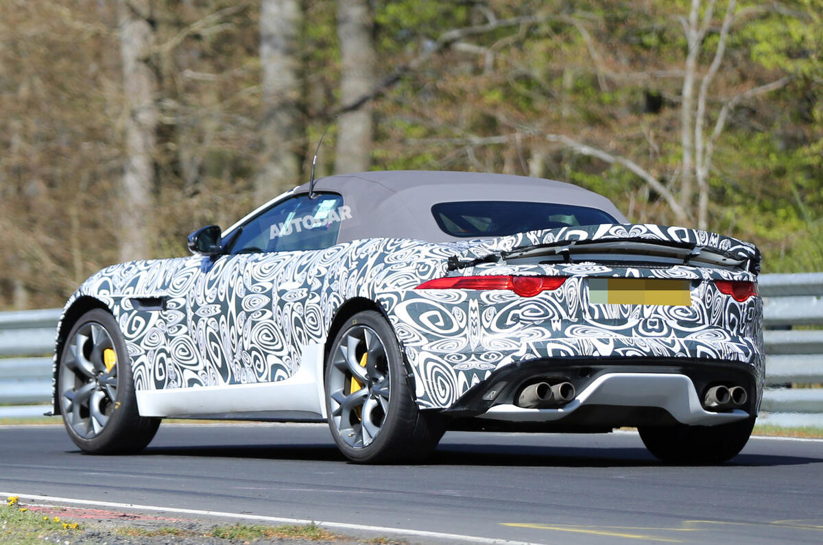 Jaguar F-type R prototype to get 542bhp V8