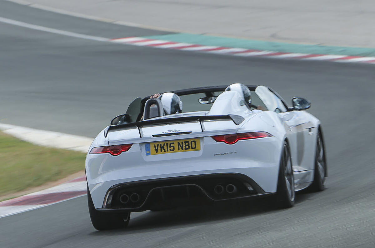 F-Type Project 7 rear cornering