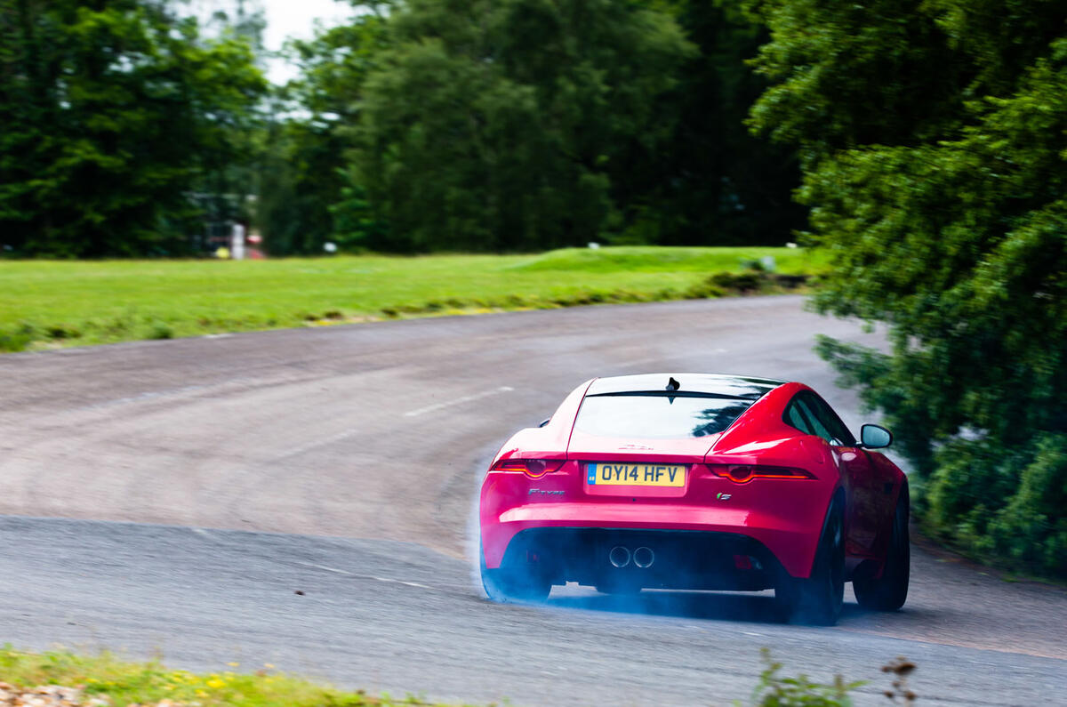 Jaguar F-Type hard rear cornering