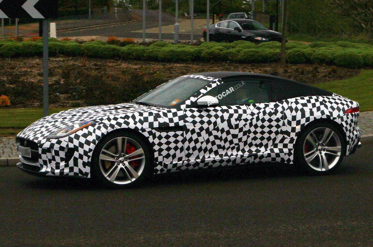 no title Jaguar F-type coupé begins testing