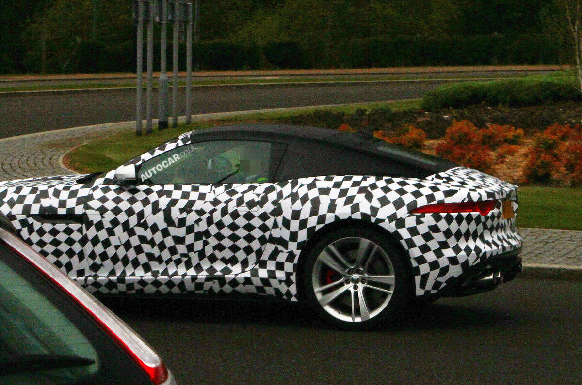 no title Jaguar F-type coupé begins testing
