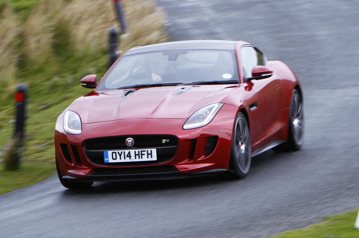 Jaguar F-Type R cornering