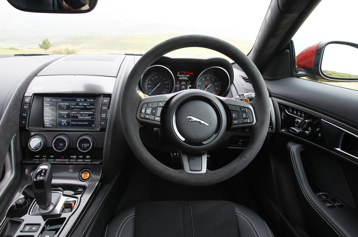 Jaguar F-Type R dashboard