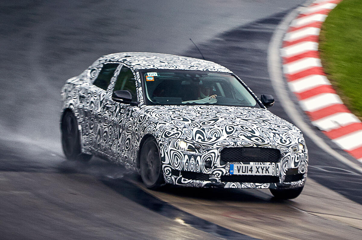 Jaguar XE revealed ahead of 2015 launch Jaguar XE revealed ahead of 2015 launch