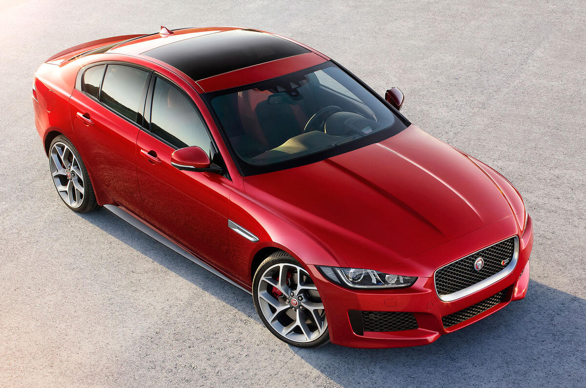 Jaguar XE revealed ahead of 2015 launch Jaguar XE revealed ahead of 2015 launch