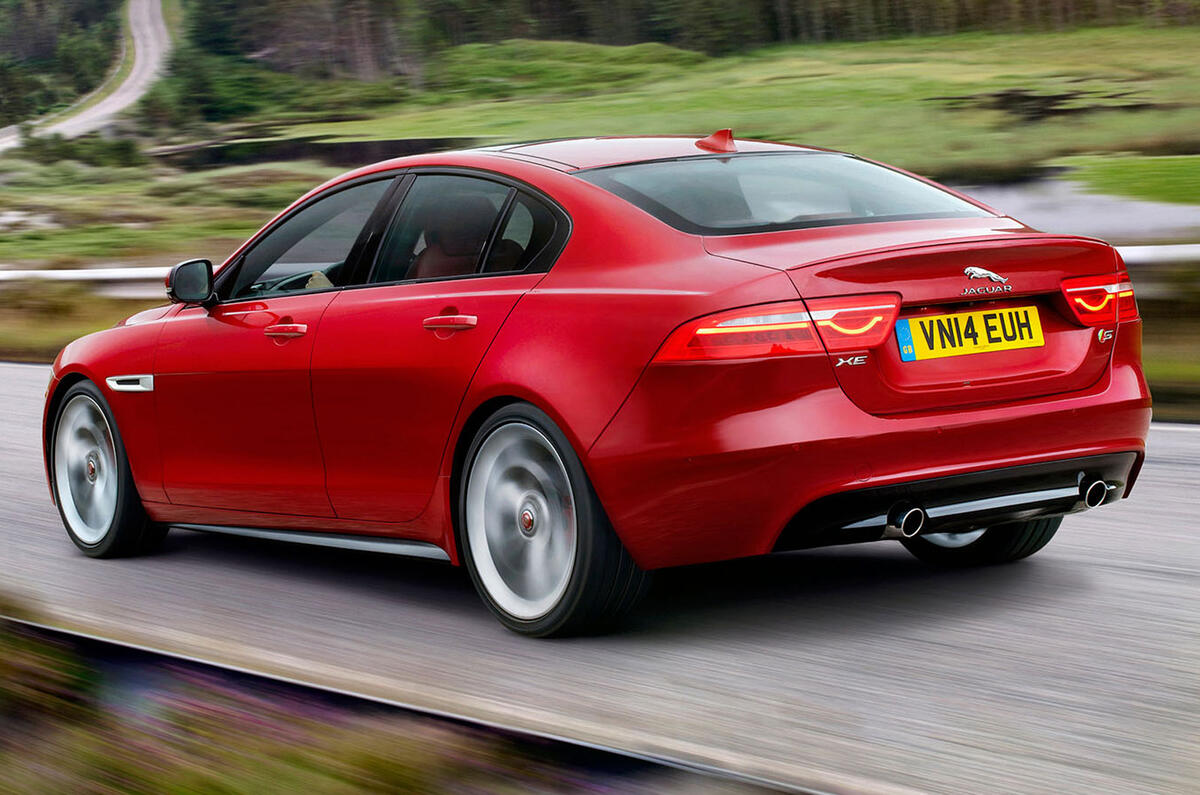 Jaguar XE revealed ahead of 2015 launch Jaguar XE revealed ahead of 2015 launch