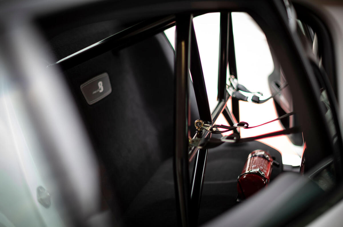 Jaguar XE SV Project 8 2018 road test review seatbelt bracket
