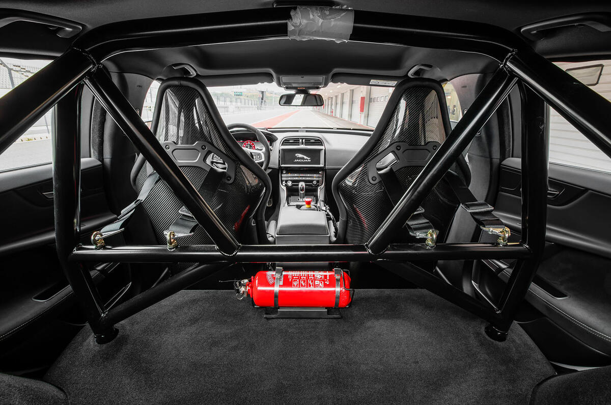 Jaguar XE SV Project 8 2018 road test review rollcage