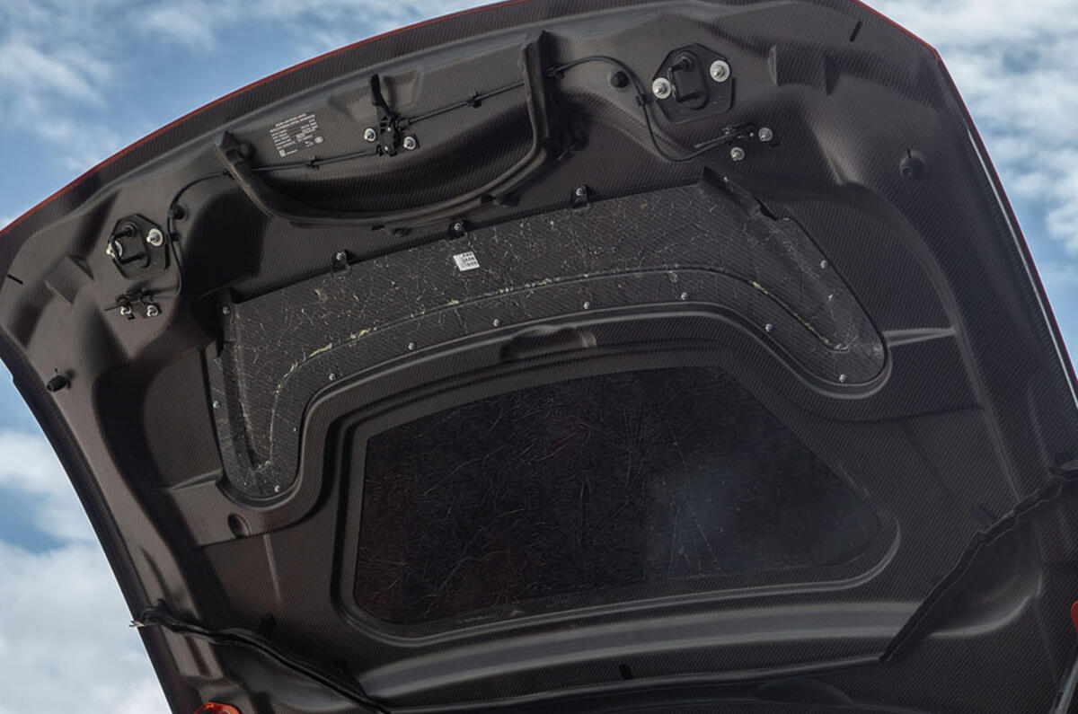 Jaguar XE SV Project 8 2018 road test review bonnet lid