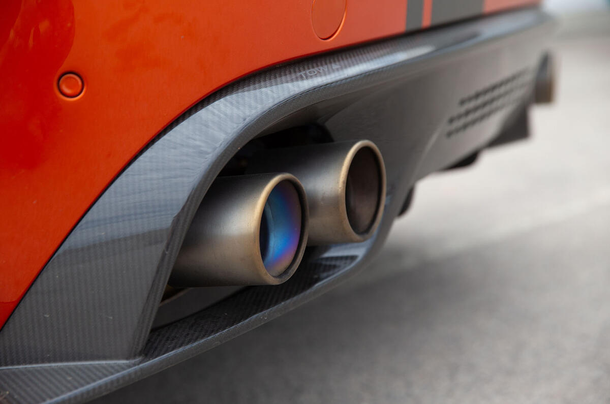 Jaguar XE SV Project 8 2018 road test review exhausts