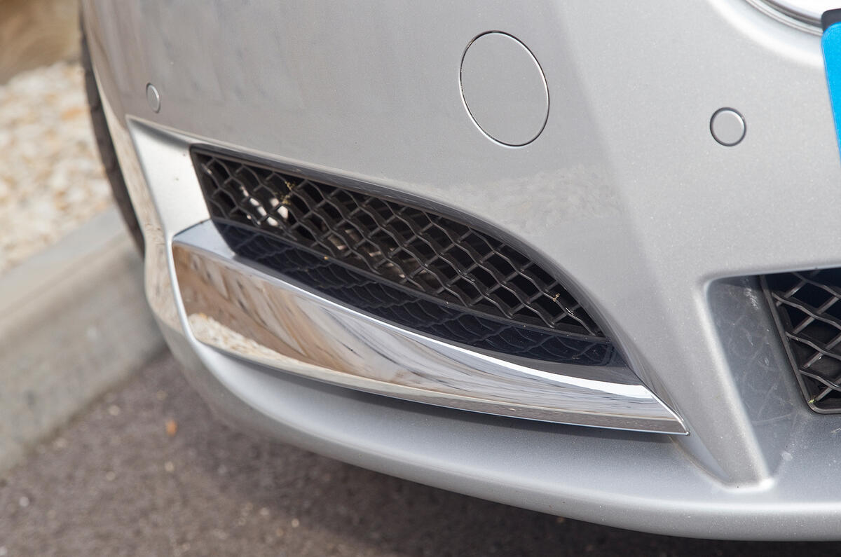 Chrome detailing adds lustre, but design has been subtly tweaked over time Jaguar XF front foglights