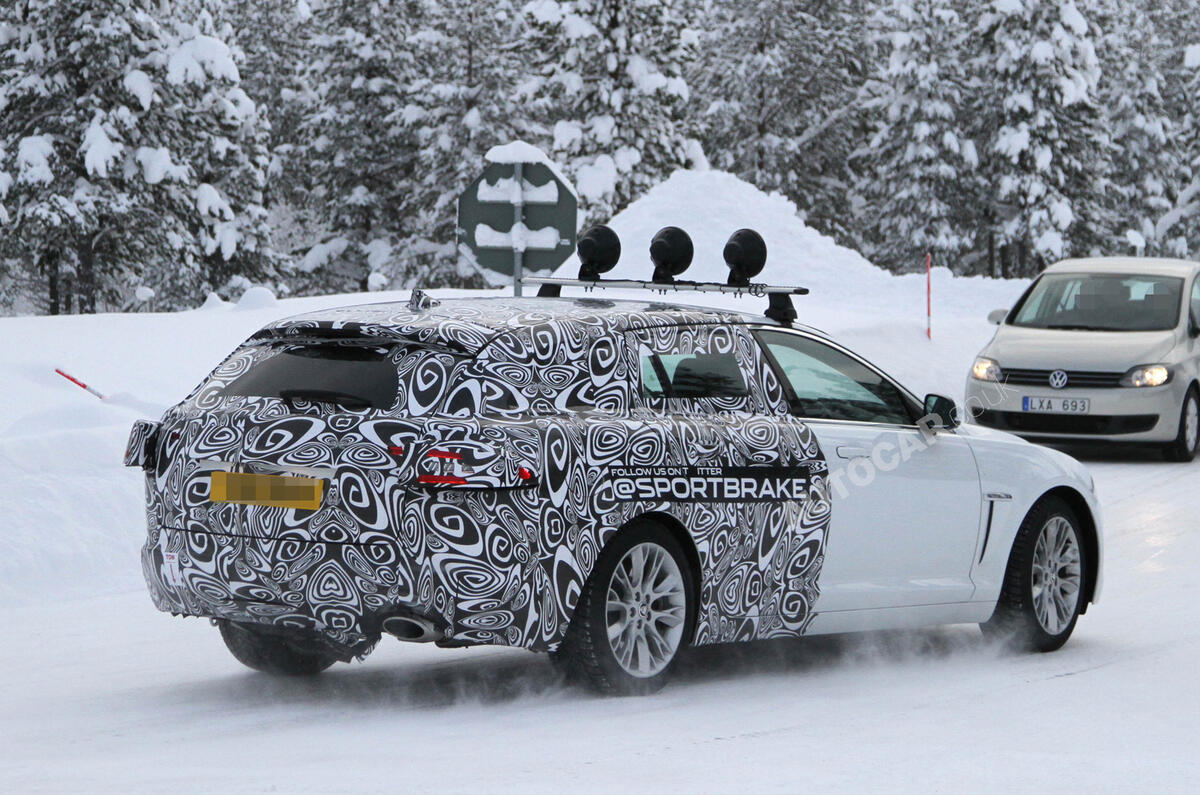 no title Jaguar XF Sportbrake scooped