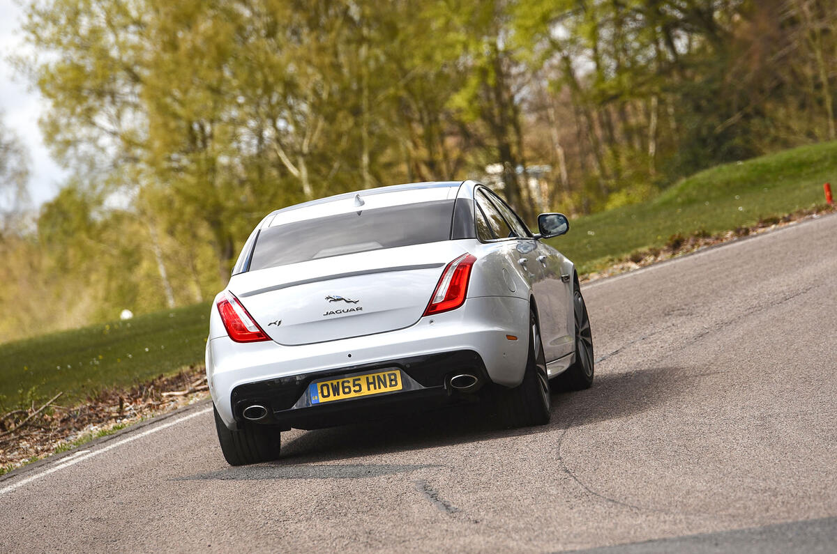 Jaguar XJ rear cornering